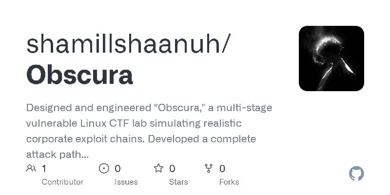 GitHub - shamillshaanuh/Obscura: Designed and engineered 