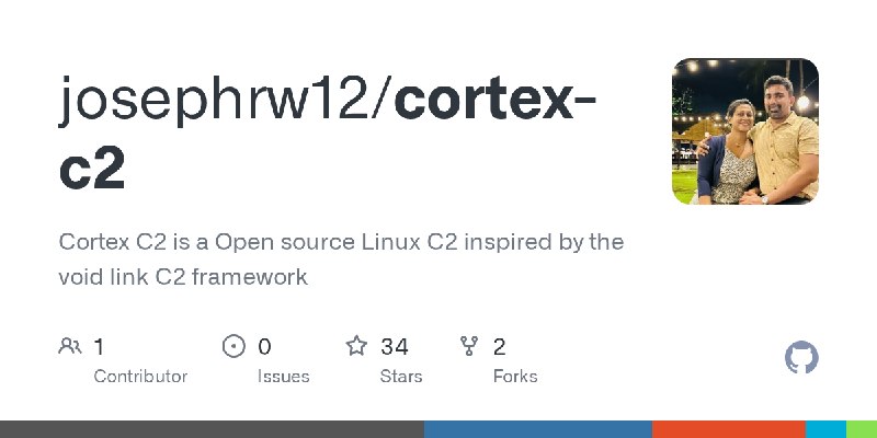 GitHub - josephrw12/cortex-c2: Cortex C2 is a Open source Linux C2 inspired by the void link C2 framework
