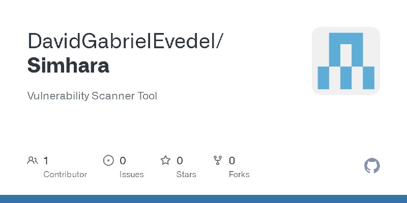 GitHub - DavidGabrielEvedel/Simhara: Vulnerability Scanner Tool