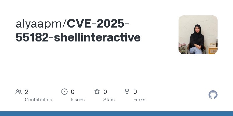 GitHub - alyaapm/CVE-2025-55182-shellinteractive
