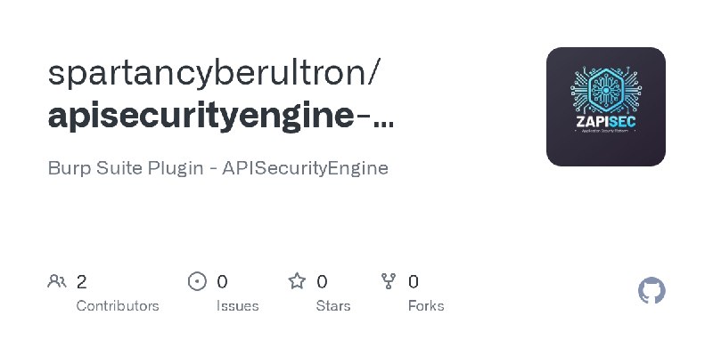 GitHub - spartancyberultron/apisecurityengine-burpsuite-plugin: Burp Suite Plugin - APISecurityEngine