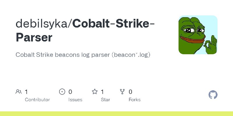 GitHub - debilsyka/Cobalt-Strike-Parser: Cobalt Strike beacons log parser (beacon*.log)