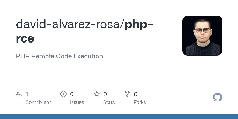 GitHub - david-alvarez-rosa/php-rce: PHP Remote Code Execution