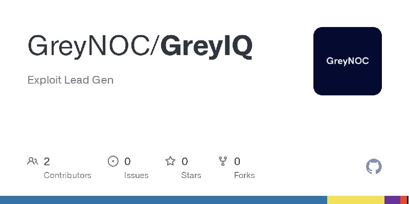 GitHub - GreyNOC/GreyIQ: Exploit Lead Gen