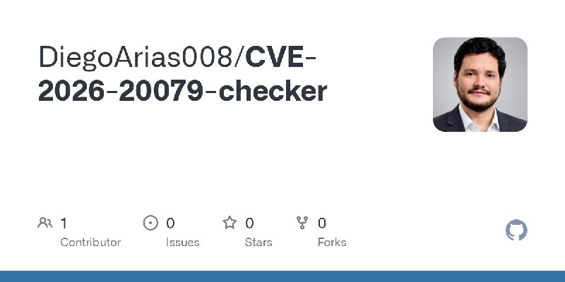 GitHub - DiegoArias008/CVE-2026-20079-checker