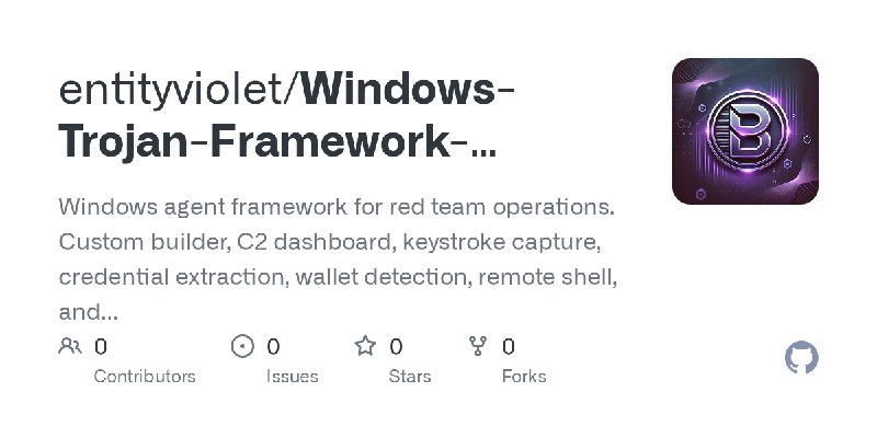 entityviolet/Windows-Trojan-Framework-Custom-Builder-C2-Dashboard