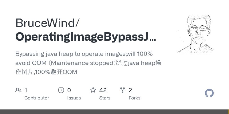 GitHub - BruceWind/OperatingImageBypassJavaHeap: Bypassing java heap to operate images,will 100% avoid OOM (Maintenance stopped)绕过java…