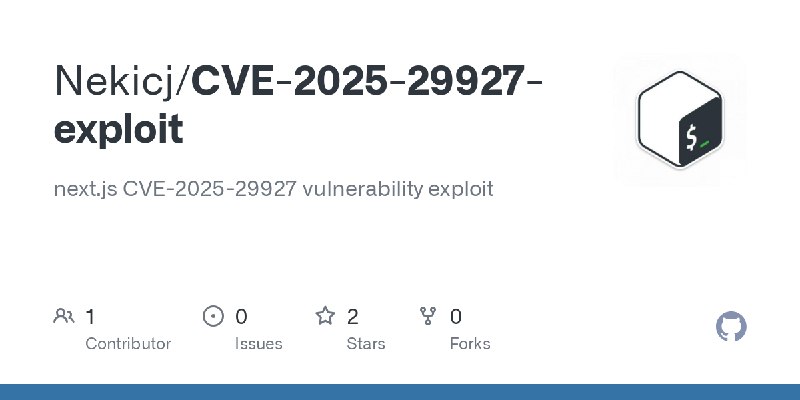 GitHub - Nekicj/CVE-2025-29927-exploit: next.js CVE-2025-29927 vulnerability exploit