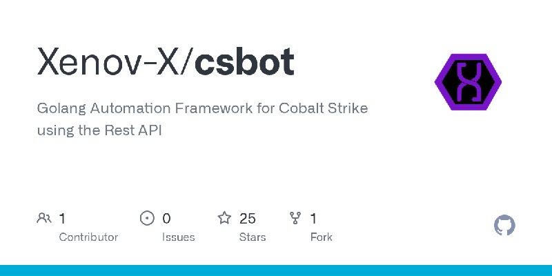 GitHub - Xenov-X/csbot: Golang Automation Framework for Cobalt Strike using the Rest API