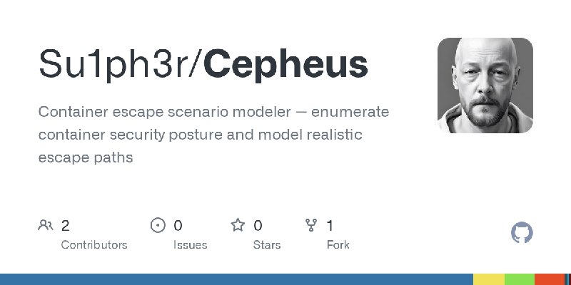 GitHub - Su1ph3r/Cepheus: Container escape scenario modeler — enumerate container security posture and model realistic escape paths