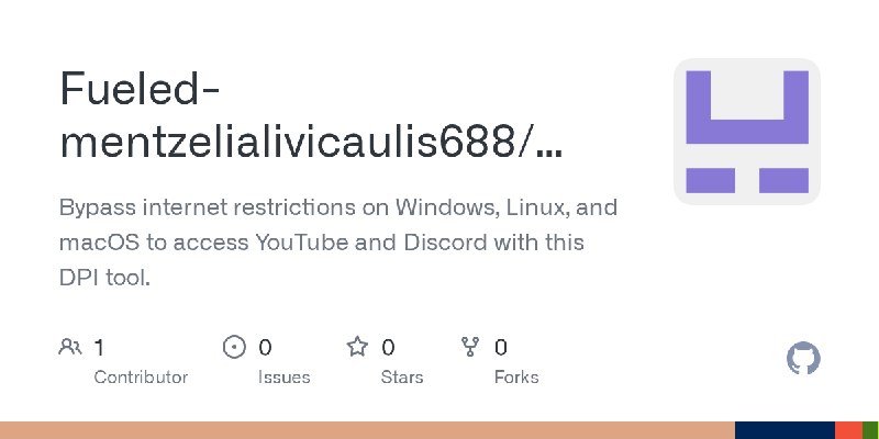 GitHub - Fueled-mentzelialivicaulis688/sonicdpi: Bypass internet restrictions on Windows, Linux, and macOS to access YouTube and…