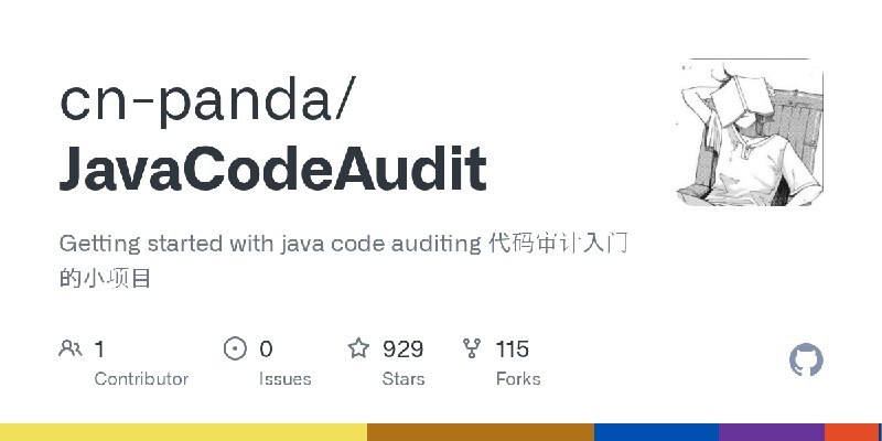 GitHub - cn-panda/JavaCodeAudit: Getting started with java code auditing  代码审计入门的小项目