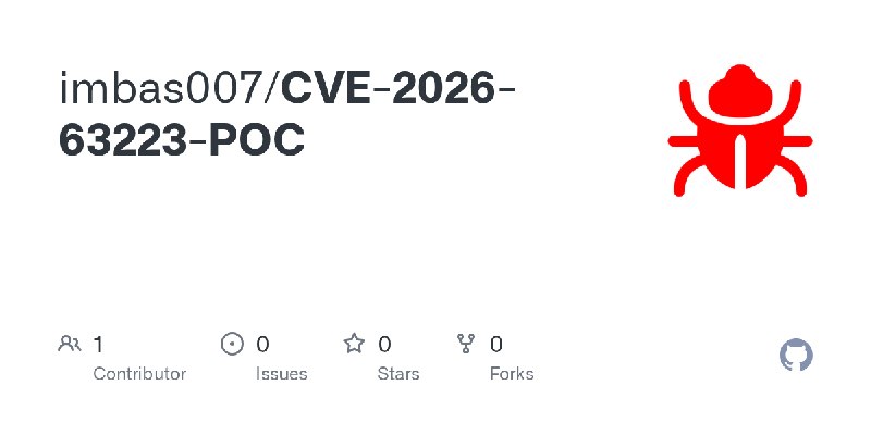 GitHub - imbas007/CVE-2026-63223-POC