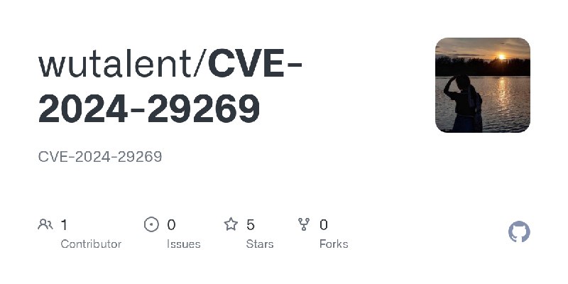 GitHub - wutalent/CVE-2024-29269: CVE-2024-29269
