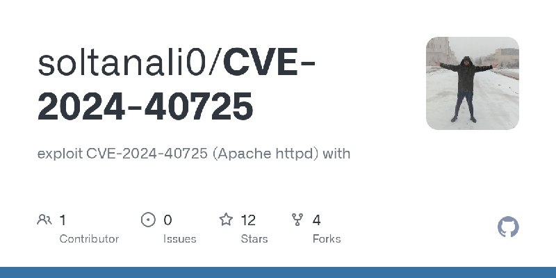 GitHub - soltanali0/CVE-2024-40725: exploit CVE-2024-40725 (Apache httpd) with