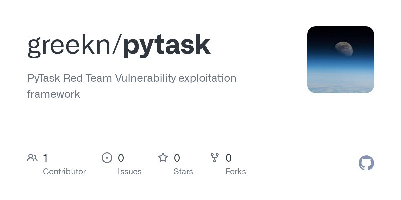 GitHub - greekn/pytask: PyTask Red Team Vulnerability exploitation framework