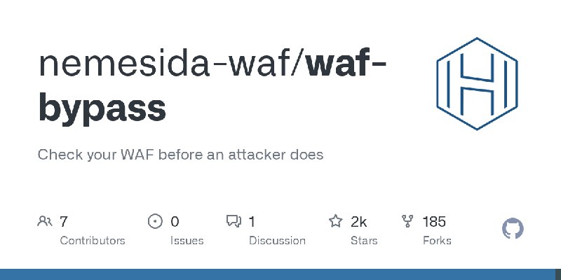 GitHub - nemesida-waf/waf-bypass: Check your WAF before an attacker does