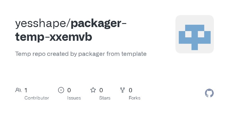 GitHub - yesshape/packager-temp-xxemvb: Temp repo created by packager from template
