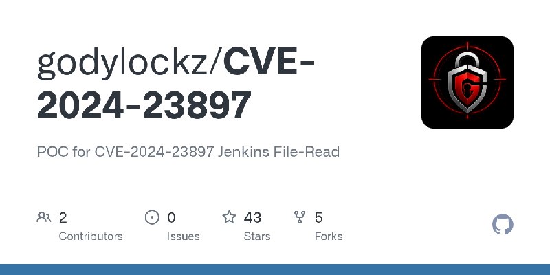GitHub - godylockz/CVE-2024-23897: POC for CVE-2024-23897 Jenkins File-Read