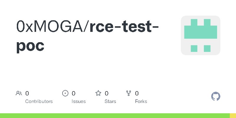 GitHub - 0xMOGA/rce-test-poc