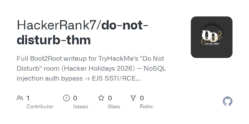 GitHub - HackerRank7/do-not-disturb-thm: Full Boot2Root writeup for TryHackMe's 