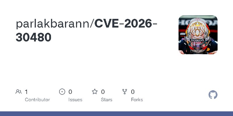 GitHub - parlakbarann/CVE-2026-30480