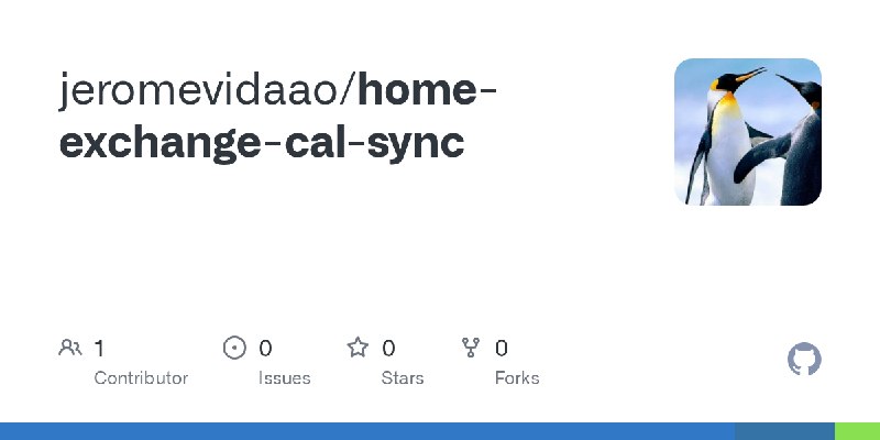 GitHub - jeromevidaao/home-exchange-cal-sync