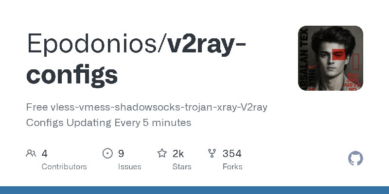 GitHub - Epodonios/v2ray-configs: Free vless-vmess-shadowsocks-trojan-xray-V2ray Configs Updating Every 5 minutes