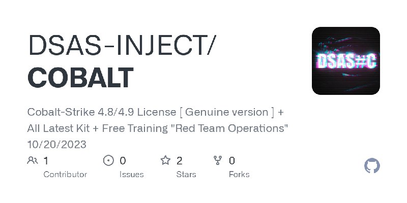 GitHub - DSAS-INJECT/COBALT: Cobalt-Strike 4.8/4.9 License [ Genuine version ] + All Latest Kit + Free Training 
