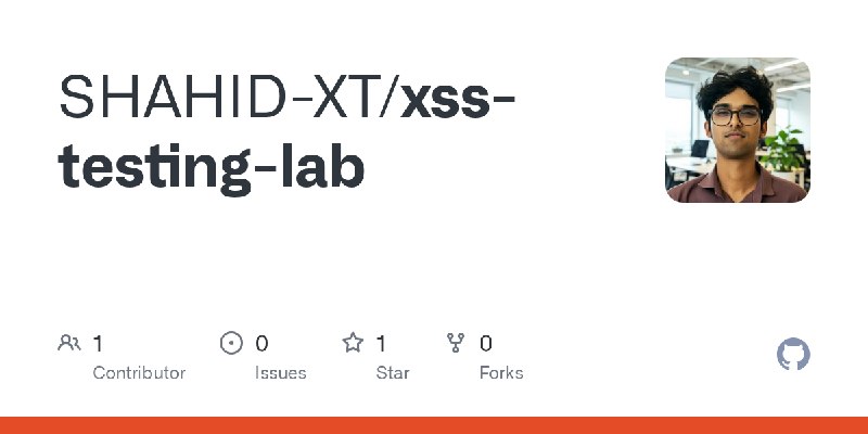 GitHub - SHAHID-XT/xss-testing-lab