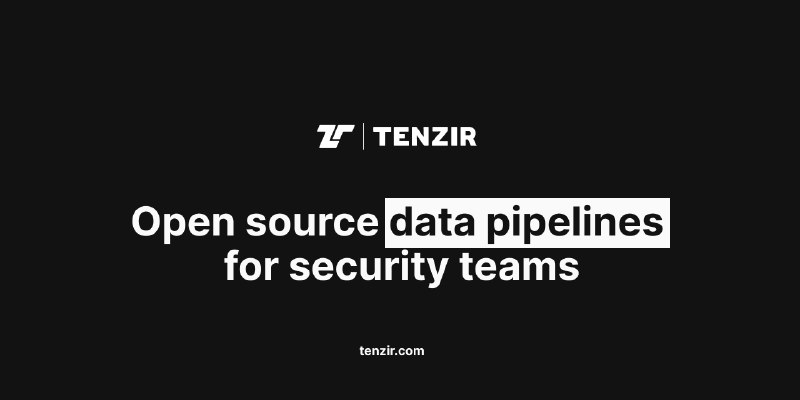 GitHub - tenzir/tenzir: Tenzir is the data pipeline engine for security teams.