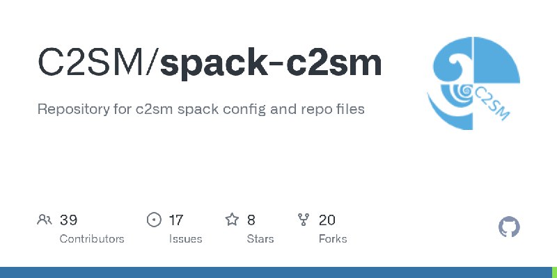 GitHub - C2SM/spack-c2sm: Repository for c2sm spack config and repo files