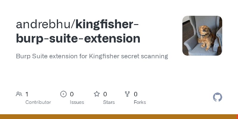 GitHub - andrebhu/kingfisher-burp-suite-extension: Burp Suite extension for Kingfisher secret scanning