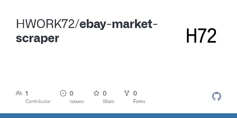 GitHub - HWORK72/ebay-market-scraper