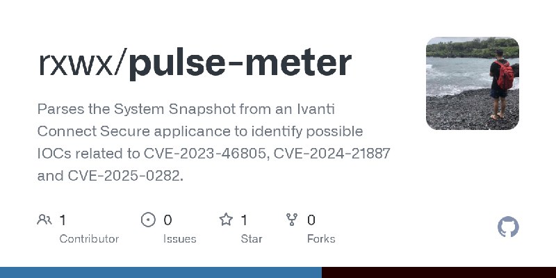 GitHub - rxwx/pulse-meter: Parses the System Snapshot from an Ivanti Connect Secure applicance to identify possible IOCs related…