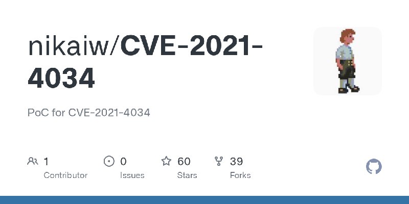 GitHub - nikaiw/CVE-2021-4034: PoC for CVE-2021-4034