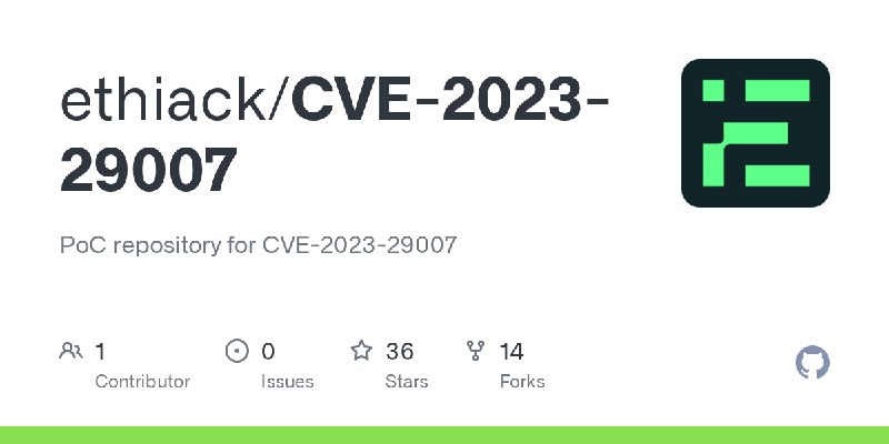 GitHub - ethiack/CVE-2023-29007: PoC repository for CVE-2023-29007