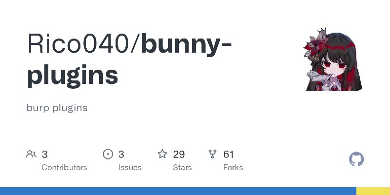 GitHub - Rico040/bunny-plugins: burp plugins