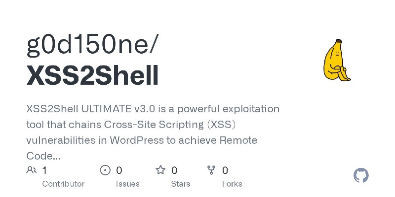 GitHub - g0d150ne/XSS2Shell: XSS2Shell ULTIMATE v3.0 is a powerful exploitation tool that chains Cross-Site Scripting (XSS) vulnerabilities…