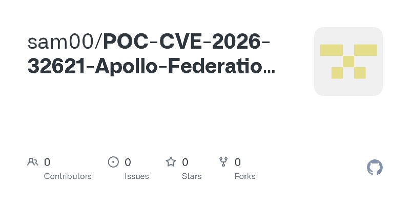 sam00/POC-CVE-2026-32621-Apollo-Federation-XSS-Vulnerability