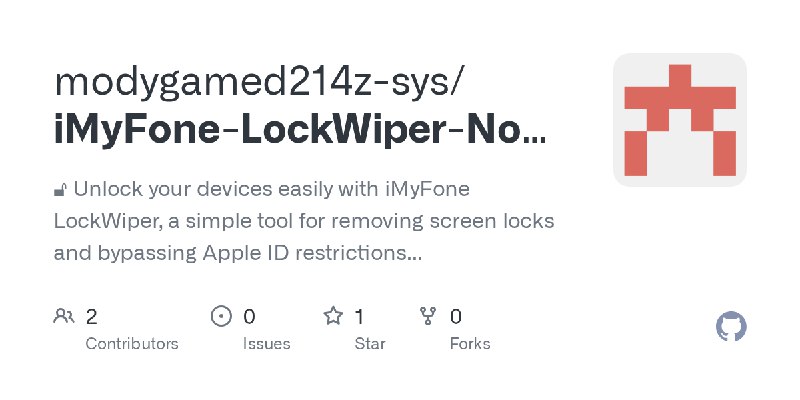 GitHub - modygamed214z-sys/iMyFone-LockWiper-No-Trial: 🔓 Unlock your devices easily with iMyFone LockWiper, a simple tool for removing…