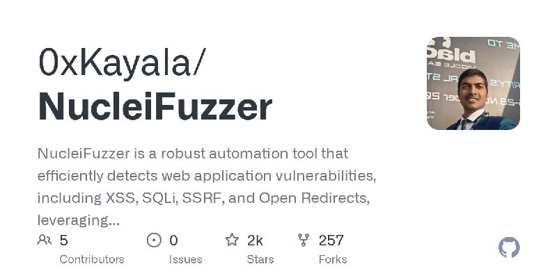 GitHub - 0xKayala/NucleiFuzzer: NucleiFuzzer is a robust automation tool that efficiently detects web application vulnerabilities…