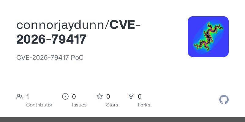 GitHub - connorjaydunn/CVE-2026-79417: CVE-2026-79417 PoC