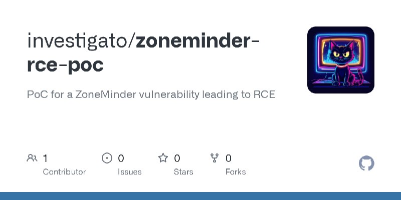 GitHub - investigato/zoneminder-rce-poc: PoC for a ZoneMinder vulnerability leading to RCE