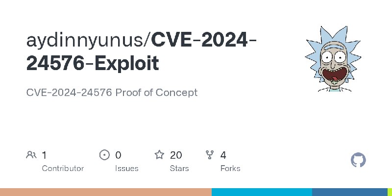 GitHub - aydinnyunus/CVE-2024-24576-Exploit: CVE-2024-24576 Proof of Concept