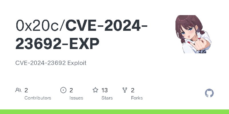 GitHub - 0x20c/CVE-2024-23692-EXP: CVE-2024-23692 Exploit