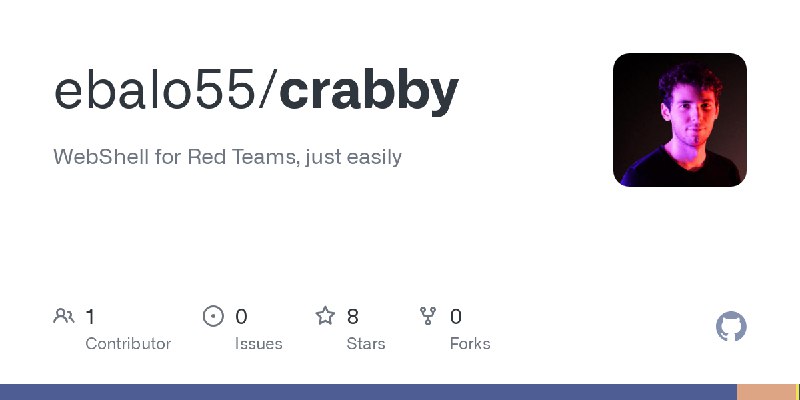 GitHub - ebalo55/crabby: WebShell for Red Teams, just easily