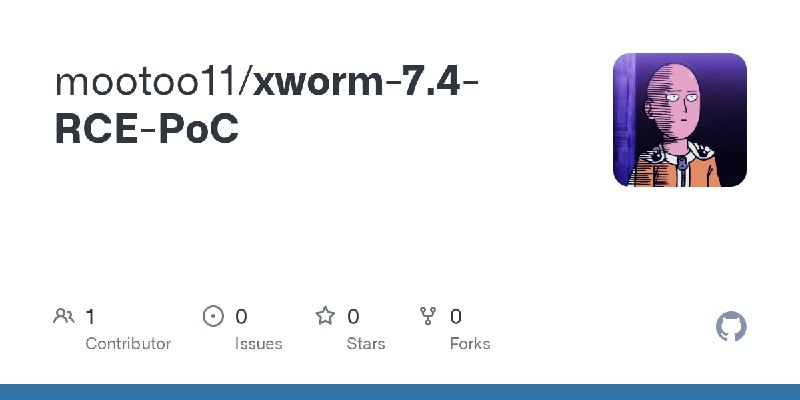 GitHub - mootoo11/xworm-7.4-RCE-PoC
