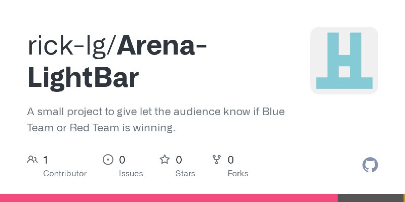 GitHub - rick-lg/Arena-LightBar: A small project to give let the audience know if Blue Team or Red Team is winning.