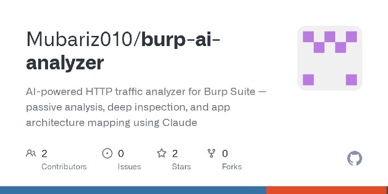 GitHub - Mubariz010/burp-ai-analyzer: AI-powered HTTP traffic analyzer for Burp Suite — passive analysis, deep inspection, and…